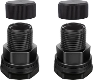 PVC Gartenschlauch Schottverschraubung mit Stopfen, 1/2" Innengewinde NPT, 3/4" Außengewinde GHT  - Bild 1 von 12