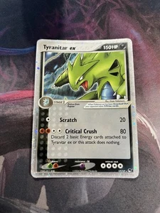 Pokémon TCG Tyranitar EX 17/17 Pop Series 1 Cosmos Holo Ultra Rare Card - Picture 1 of 2