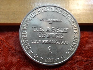 1981 U.S. Assay Office San Francisco 1 Oz .999 Silbermedaille - ohne Reserve - Bild 1 von 3