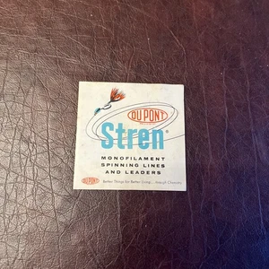 Vintage DuPont Stren monofile Angelschnur und Vorfach Prospekt Anleitung - Bild 1 von 8