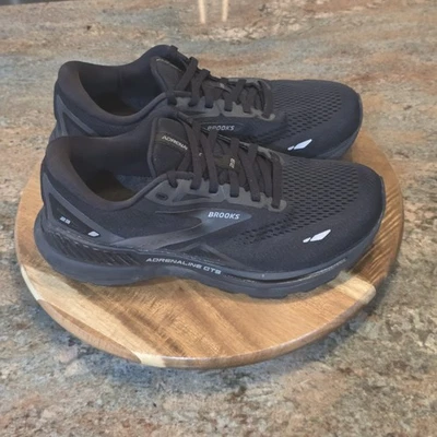 Brooks Adrenaline GTS 23 Negro Ébano - Mujer Talla 9 2E Extra Ancho - Zapatos para Correr Foto 1 de 4