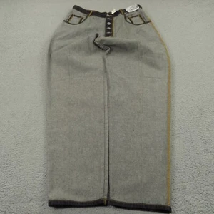 Baggy Jeans Men 36 Black Inside Out Grunge Skater Y2K 90s Pipes Streetwear 36x32 - Picture 1 of 19
