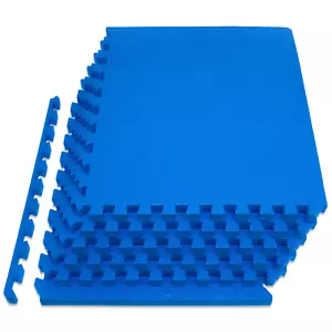 Tappetino per esercizi puzzle extra spesso 1", piastrelle ad incastro in schiuma EVA - Foto 1 di 12