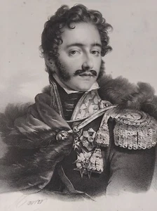 MARECHAL PONIATOWSKI NAPOLEON EMPIRE POLOGNE  LITHOGRAPHIE  CIRCA XIX R4513 - Imagen 1 de 2