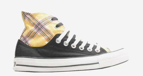 Sz 9 Women's Converse Chuck Taylor All Star Layer Up Plaid Hi 514109
