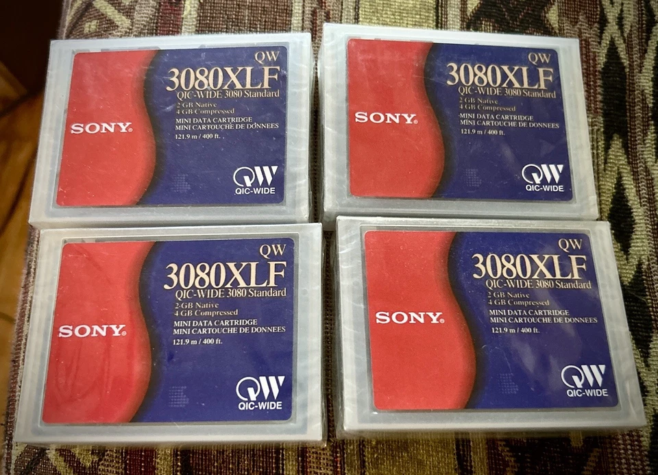 4x Sony Mini Data Cartridge QW 3080XLF QIC-WIDE Standard 2GB/4GB - Image 1 of 1