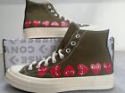 EU 41.5 - Converse Chuck Taylor 70 Hi Comme des Garcons Multi Heart Green | NEU