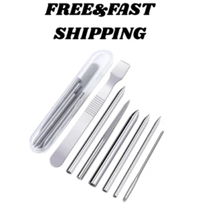 Stainless Steel Paracord FID and Needle Set with Storage Box 7 Pieces - Picture 1 of 6