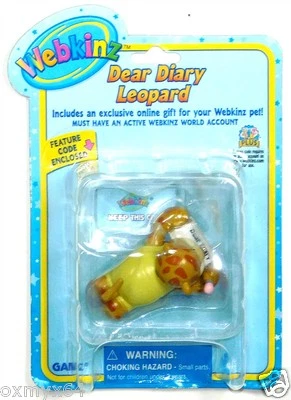Tarjeta sellada Webkinz Dear Diary Leopard ¡con código sin usar! Foto 1 de 2