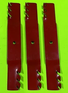 Paquete de 3 cuchillas cortadoras de césped Oregon 99-917 rojas Gator - Imagen 1 de 7
