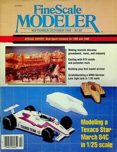 Fine Scale Modeler Magazine Sept/Oct 1985 Modeling a Texaco Star March 84C 1/25 - Imagen 1 de 2