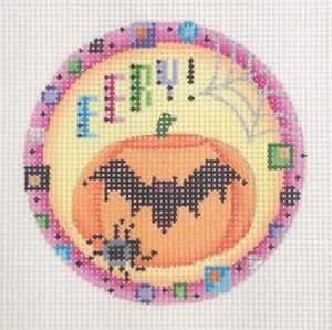 Una colección de diseños ACOD pintura a mano a punta de aguja 1935 CADA Halloween 3" redonda - Imagen 1 de 4