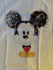 Disney Mickey Mouse UT White Shirt Medium Cotton T-Shirt  - Picture 1 of 4