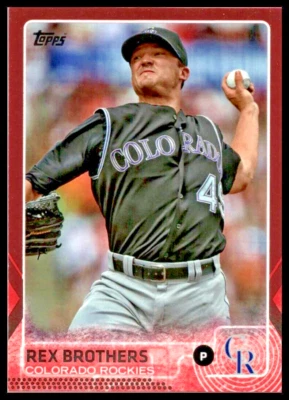 2015 Topps Pink #186 Rex Brothers Colorado Rockies/50 - Image 1 of 2