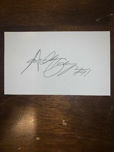 ANTHONY THOMPSON - BASKETBALL - AUTOGRAPH SIGNED - INDEX CARD -AUTHENTIC - C1108