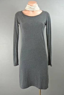 Vestido Moderno Vintage Mezcla Cachemira S Gris SÓLIDO Cuerpo Liso Con Tejido Elástico*1024 Foto 1 de 4