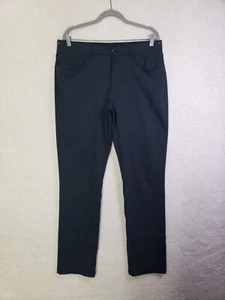 Jack Nicklaus Men Pants 34x32 Black Polyester B Flat Front Perfomance Golf Activ - Picture 1 of 20