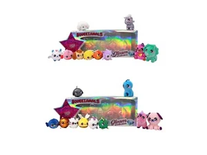 Squeezamals 10 Piece Gleam Collection Plush Diamond or Platinum - Picture 1 of 3