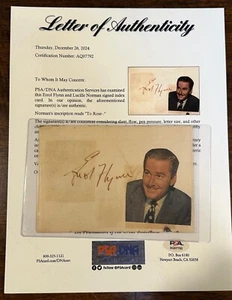 Errol Flynn “Robin Hood” , “Captain Blood” Signed Autograph Album Page PSA/DNA - Picture 1 of 2