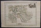 Arabia Turkey Middle East Eastern Mediterranean 1746 Le Rouge Unusual Antiquemap