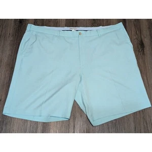 Peter Millar Golf Shorts Flat Front Light Blue Size 44 (Read for imperfections) - Picture 1 of 6