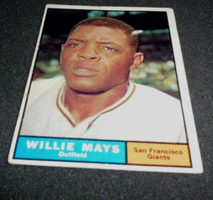 1961 Topps #150 Willie Mays Salón de la Fama de los Gigantes de San Francisco - Imagen 1 de 3