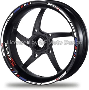 Laminated Stripes K1300S Motorcycle Wheel Decals 12 Rim Stickers BMW K1300S /263 - Picture 1 of 2