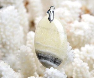 Calcite 55 carats - pendentif cabochon pierre naturelle - Mexique / EJ65 - Bild 1 von 2