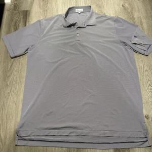 Peter Millar Summer Comfort XL Men’s Purple Stripped Polo *See Pics* - Picture 1 of 6