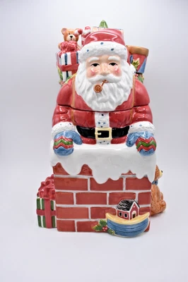 Tarro de galletas Portmeirion Studio A Christmas Story Santa - sin daños Foto 1 de 4
