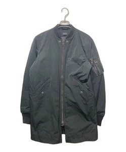 Diesel Long MA-1 Jacket Black Men's Polyester Casual Outer - Picture 1 of 9