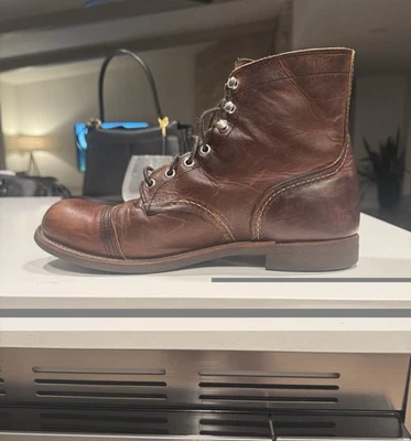 Sapatos Red Wing Iron Ranger Heritage 8085 masculino cobre áspero resistente tamanho 10 D - Imagem 1 de 4