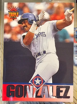 1994 Donruss Triple Play Juan Gonzalez #194 Texas Rangers - Image 1 of 2