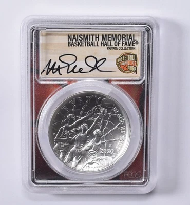 MS70 2020-P MAGIC JOHNSON SIGNED Basketball HOF Commemorative Dollar PCGS *9245 - Image 1 of 4