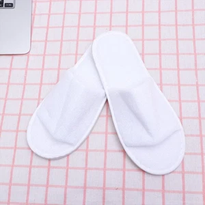 Half Bag of Slippers Spa Disposable Guest Bathroom Portable Open Toe - Foto 1 di 12