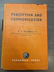 Wahrnehmung und Kommunikation - D. E. Broadbent - 1958 - Erstauflage - Erstdruck HCDJ - Bild 1 von 15