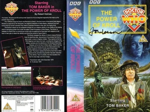Doctor Who: THE POWER OF KROLL VHS Cover Signed by JOHN LEESON - Picture 1 of 1