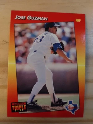 1992 Donruss Triple Play - #215 Jose Guzman - Image 1 of 4