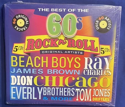 NEW SEALED!! The Best of the 60s rock n roll original artists 5 CDs - Image 1 of 4
