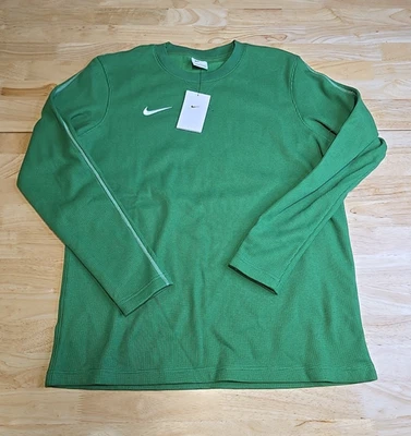 NIKE FJ9547-315 Pullover Verde Manzana Crew Polar L/S Grueso Top Para Hombre Mediano Foto 1 de 4