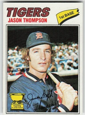 1977 Topps #291 Jason Thompson BASEBALL Detroit Tigers - Image 1 of 2