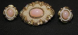 Vintage Brooch and earrings - Picture 1 of 2