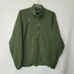 Wild Things Wind Shirt Mens 2XL/XXL Olive Green Lightweight Packable Windbreaker - Picture 1 of 13