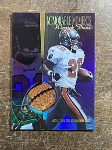 1997 COLLECTOR'S EDGE Warrick Dunn RC MEMORABLE MOMENTS GAME USED BALL #d/200 - Picture 1 of 2