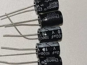 Set 5X Capacitor Chemical Radial 1000uF 1000µF 10V 105°C - Picture 1 of 2