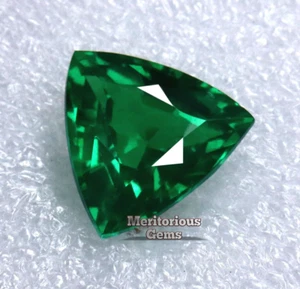 Trillion Cut 10 ct Natural Tsavorite Garnet Green CERTIFIED Loose Gemstone - Picture 1 of 8