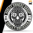 Harley Davidson Sugar Skull Embroidery Patch Motorcyclejacket Back Sew-On Patch