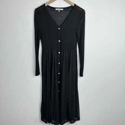 Vestido para mujer The Wallflower M negro manga larga encaje botón bruja capricho Foto 1 de 4