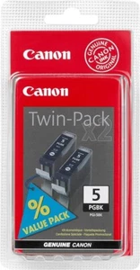 Canon PGI-5Bk / PGI-5PGBk Genuine Black Cartridge. Twin Pack, 5 Number X2 - Picture 1 of 1