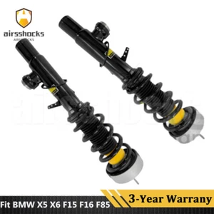 Pair Front Shock Struts Assys EDC Fit BMW X5 F15 F85 X6 F16 F86 xDrive50i 14-19 - Picture 1 of 7